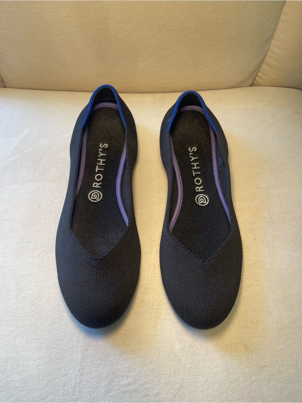 Rothy's Black Flats Size 10